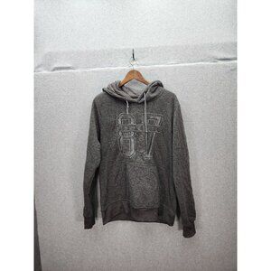 Aeropostale Mens 87 Graphic Hoodie Large Gray